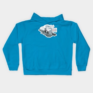 Cartoon airplane Kids Hoodie